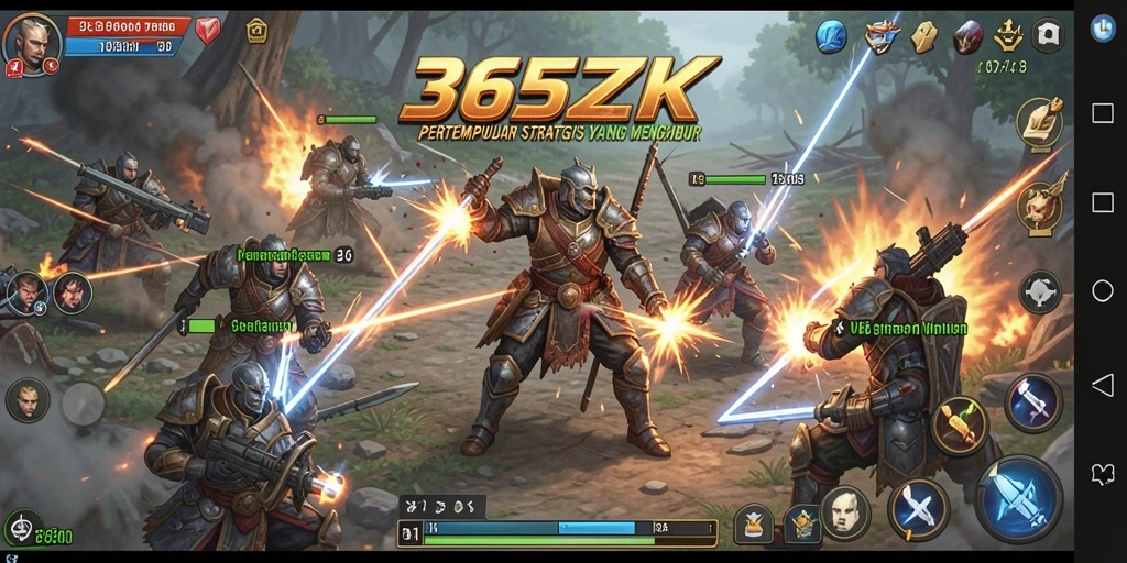 Gameplay menegangkan dan strategis dalam 365ZK.