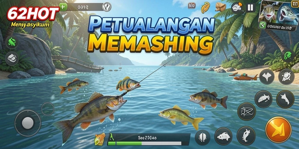 Tampilan gameplay Fishing yang menarik di 62HOT.