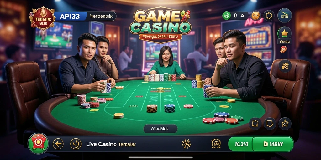 Tampilan gameplay Live Casino yang mendebarkan dan interaktif.