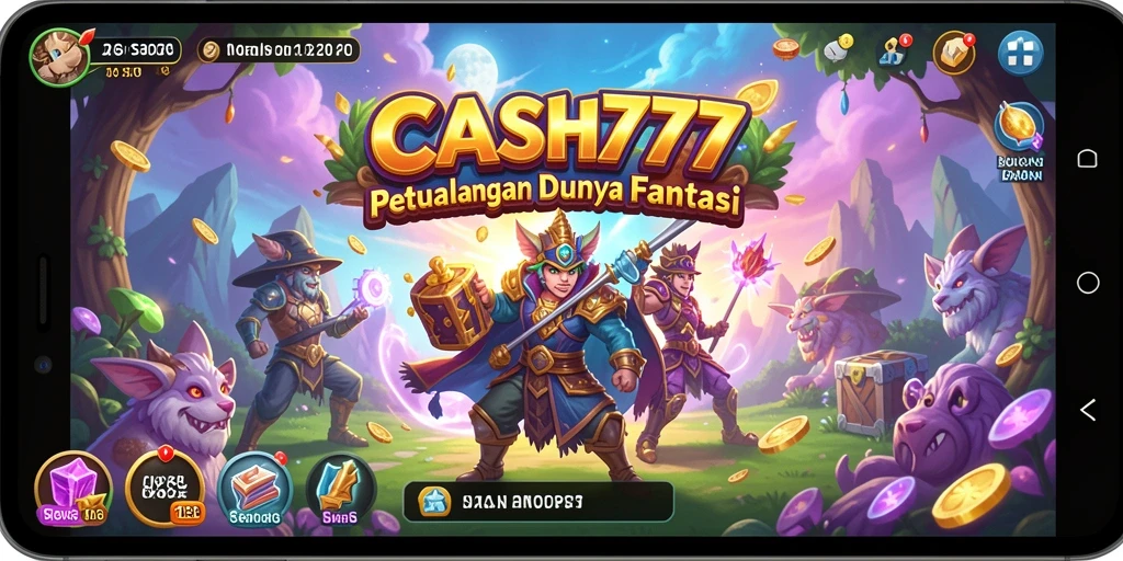 Tampilan gameplay <strong>CASH777</strong> yang penuh aksi dan petualangan seru.