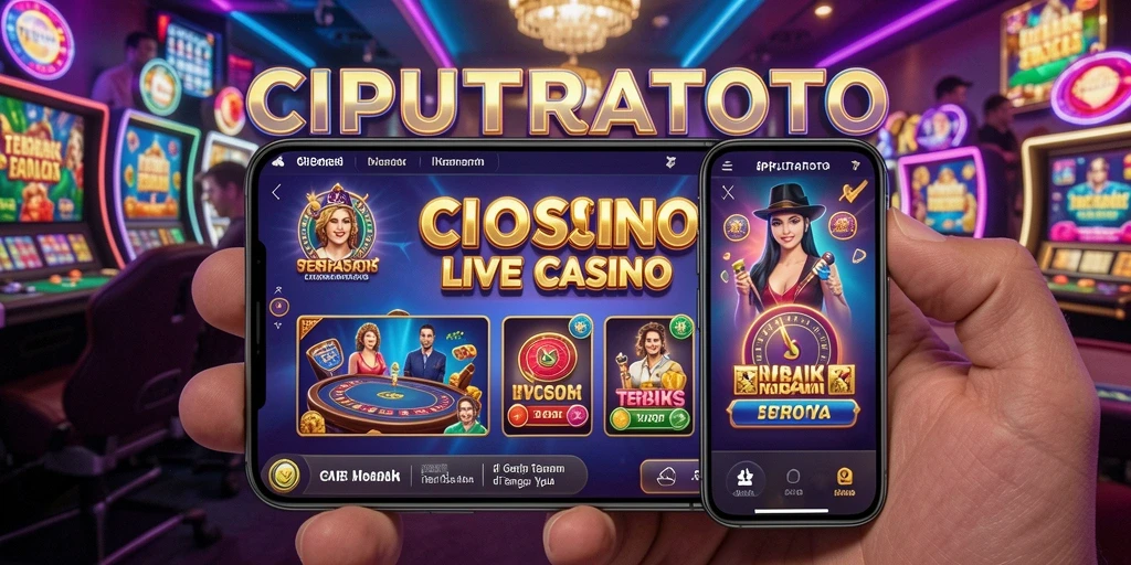 Screenshot gameplay Live Casino CIPUTRATOTO dengan dealer profesional.