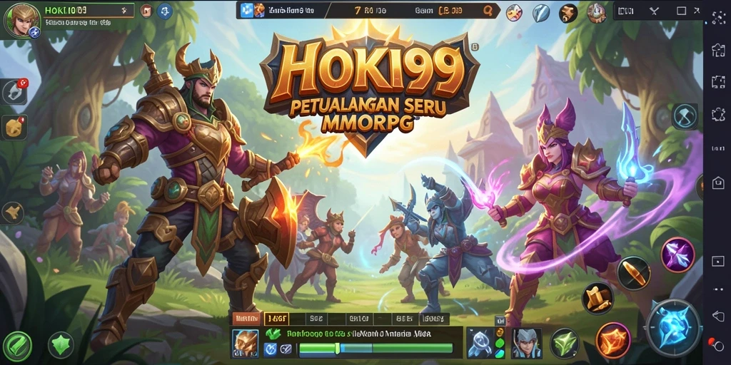Tampilan gameplay HOKI99 yang penuh aksi dan petualangan seru.
