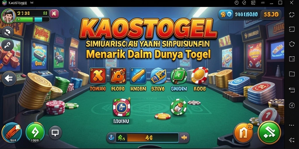 Screenshot menunjukkan gameplay KAOSTOGEL yang menarik dan interaktif.