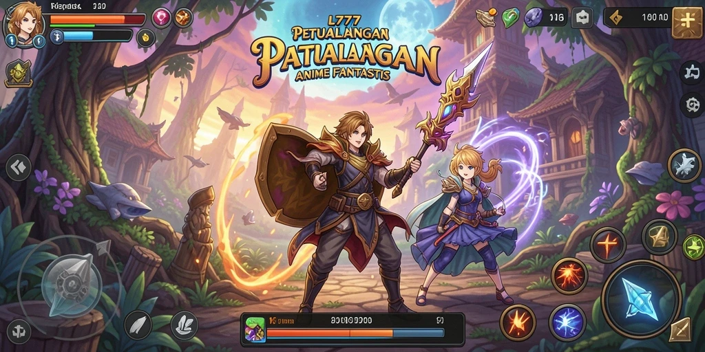 Tampilan menakjubkan dari gameplay L777 di dunia Anime.