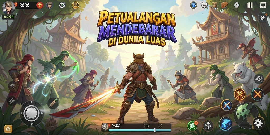 Tangkapan layar R6R6 menunjukkan aksi mendebarkan dalam dunia petualangan.