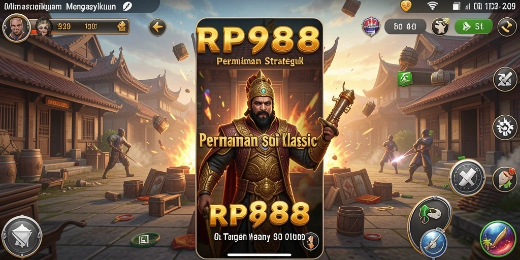 Tangkapan layar gameplay RP888 menampilkan momen strategis yang mendebarkan.