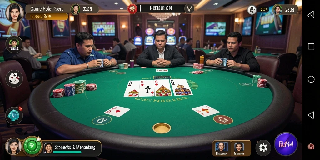 Tampilan gameplay RR44 yang menegangkan dan menarik.