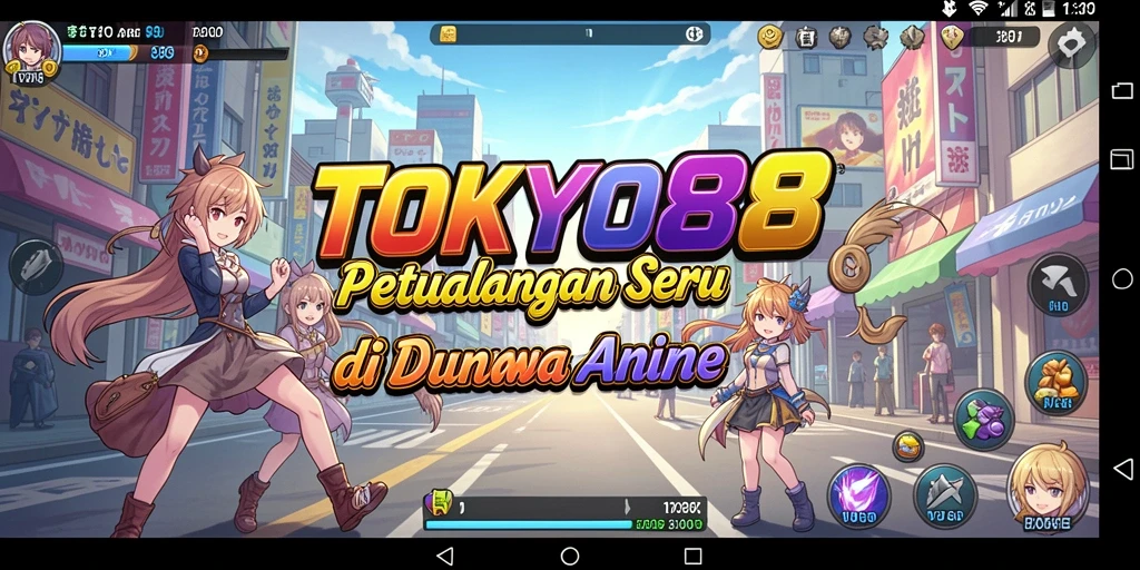 Tampilan gameplay TOKYO88 menyoroti aksi karakter Anime yang seru.