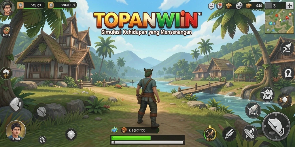 Screenshot gameplay TOPANWIN dengan tampilan yang menarik dan interaktif.