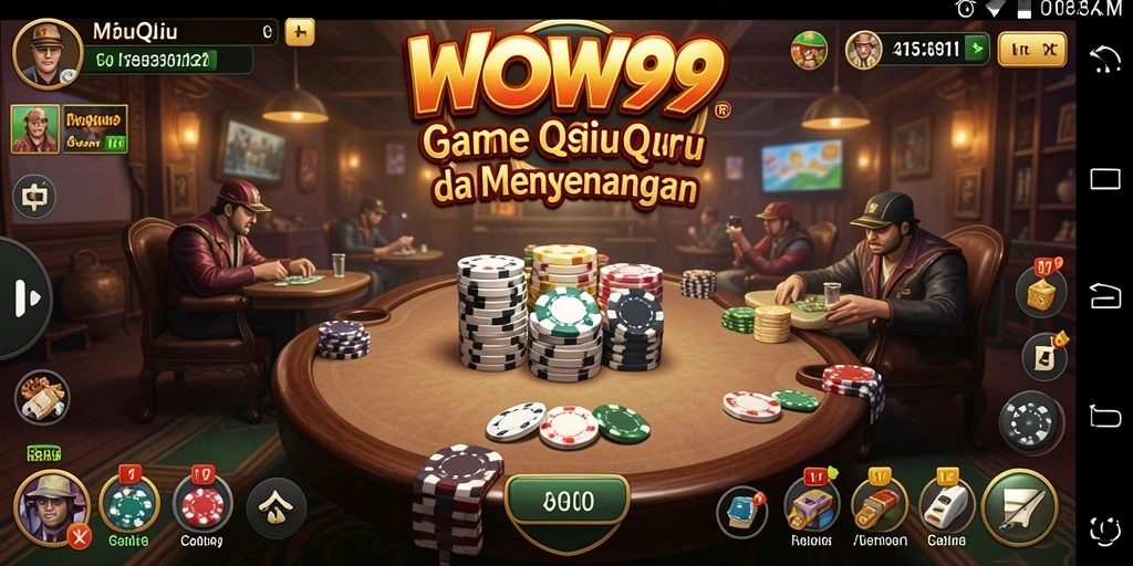 Gameplay WOW99 yang seru dan kompetitif dalam permainan QiuQiu.
